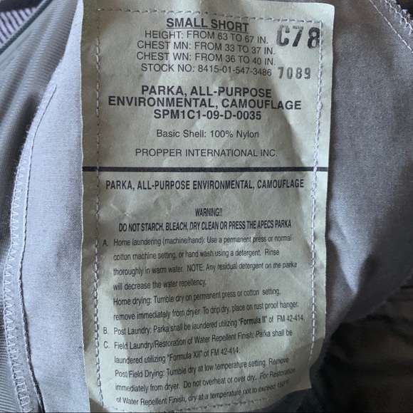 Parka All Purpose Environmental Full zip Jacket - Picture 11 of 11